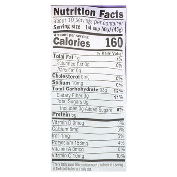 Lundberg Family Farms Organic Rice - Black Pearl - Case Of 6 - 1 Lb. - Maras Green