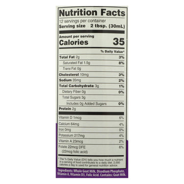 Meyenberg Evaporated Goat Milk - Case Of 12 - 12 Fl Oz. - Maras Green