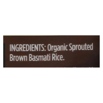 Lundberg Family Farms Sprouted Brown Basmati Rice - Case Of 6 - 1 Lb. - Maras Green