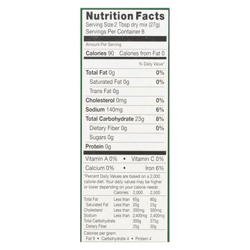 Chebe Bread Products - Pizza Crust Mix - Case Of 8 - 7.5 Oz. - Maras Green