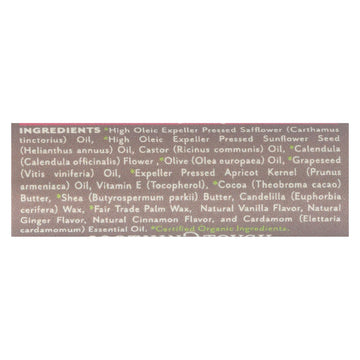 Soothing Touch Lip Balm - Vegan Vanilla Chai - Case Of 12 - .25 Oz - Maras Green