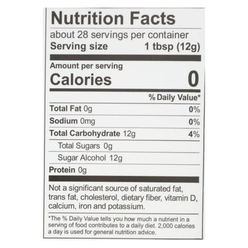 Wholesome Sweeteners Sweetener - All Natural - Calorie Free - Zero - Pouch - 12 Oz - Case Of 8 - Maras Green
