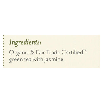 Rishi Organic Green Tea - Jasmine - Case Of 6 - 15 Bags - Maras Green
