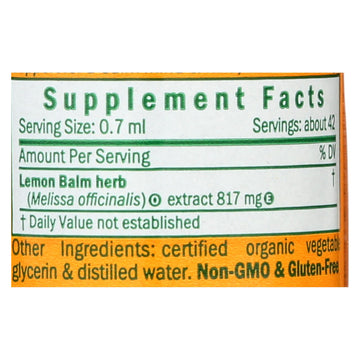Herb Pharm - Lemon Balm Glycerite - 1 Each-1 Oz - Maras Green