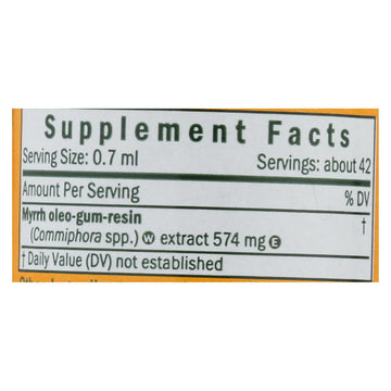 Herb Pharm - Myrrh Extract Liquid - 1 Each-1 Fz - Maras Green