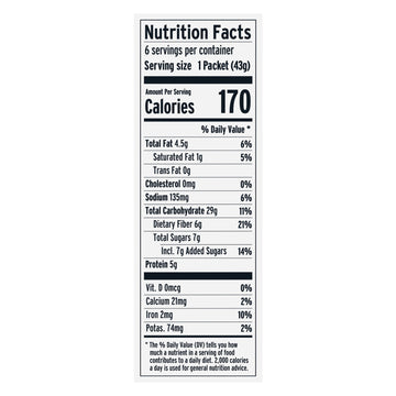 Purely Elizabeth - Oatmeal Chocolate Chunk 6pk - Case Of 6 - 9.12 Oz - Maras Green