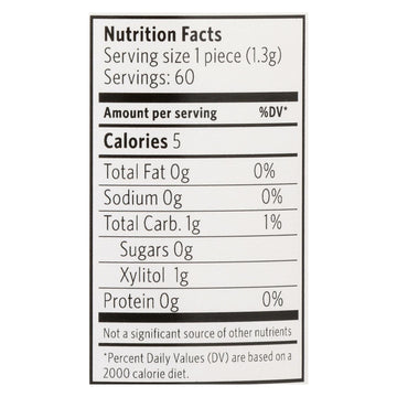 Xylichew Gum - Black Licorice - Jar - 60 Pieces - 1 Case - Maras Green