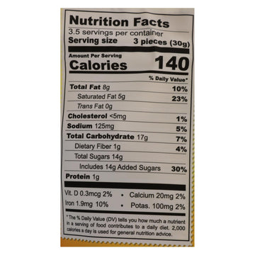 Chocolove Xoxox - Peach Bites Salted Caramel - Case Of 8 - 3.5 Oz - Maras Green