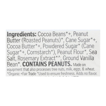 Theo Chocolate Peanut Butter Cups - Dark Chocolate - 1.3 Oz - Case Of 12 - Maras Green