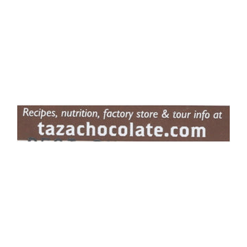 Taza Chocolate Organic Chocolate Mexicano Discs - 50 Percent Dark Chocolate - Guajillo Chili - 2.7 Oz - Case Of 12 - Maras Green