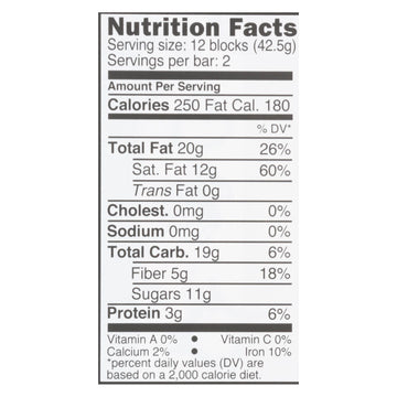 Divine - Bar Chocolate Dark 70% Cocoa - Case Of 12 - 3 Oz - Maras Green