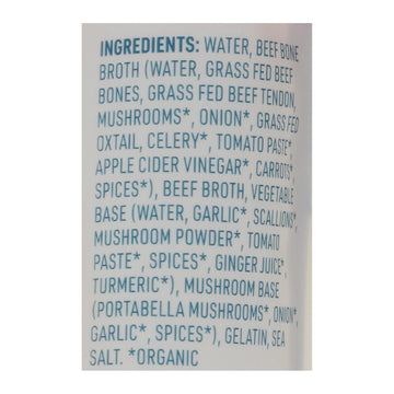 Bare Bones Broth - Bone Broth Beef Classic Grass - fed - Case Of 8 - 16 Fluid Ounces - Maras Green