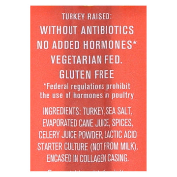 Vermont Smoke And Cure Realsticks - Turkey Pepperoni - 1 Oz - Case Of 24 - Maras Green