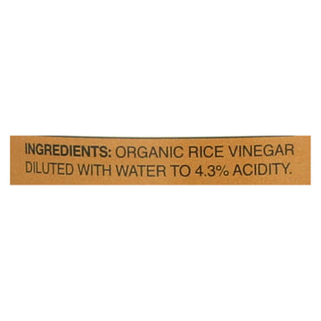 Marukan Organic Rice Vinegar - Case Of 6 - 12 Fl Oz. - Maras Green