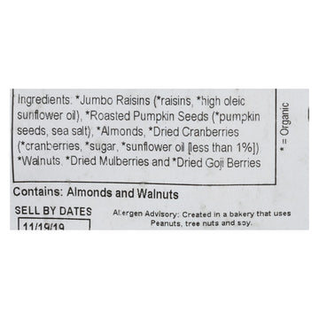 Grandy Oats Trail Mix - Antioxidant - 10 Lb. - Maras Green