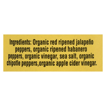Organic Harvest Pepper Sauce - Chipotle Habanero - Case Of 12 - 5 Oz. - Maras Green