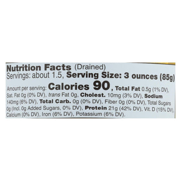 Sustainable Seas - Tuna Chunk Light In H2o - Case Of 12 - 5 Oz - Maras Green