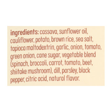 From The Ground Up Sour Cream & Onion Cauliflower Chips - Case Of 12 - 3.5 Oz - Maras Green