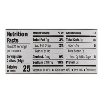 Mezzetta Italian Castelvetrano Whole Green Olives - Case Of 6 - 10 Oz. - Maras Green