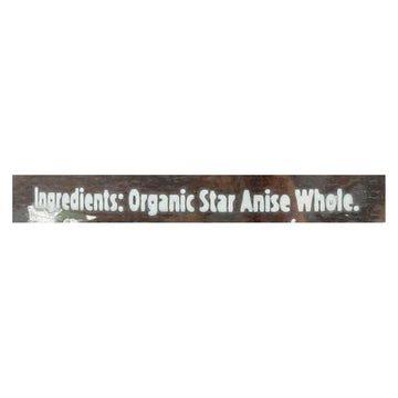 Spicely Organics - Organic Anise Star - Whole - Case Of 3 - 0.5 Oz. - Maras Green