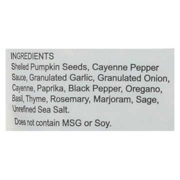 Superseedz Gourmet Pumpkin Seeds - Somewhat Spicy - Case Of 6 - 5 Oz. - Maras Green