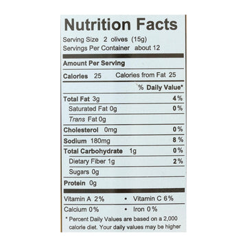 Divina - Olives Stuffed With Sweet Peppers - Case Of 6 - 7.8 Oz. - Maras Green