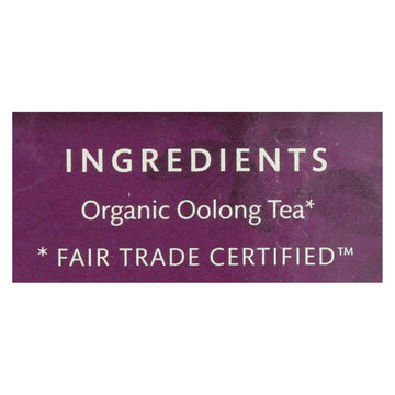 Choice Organic Teas Oolong Tea - 16 Tea Bags - Case Of 6 - Maras Green