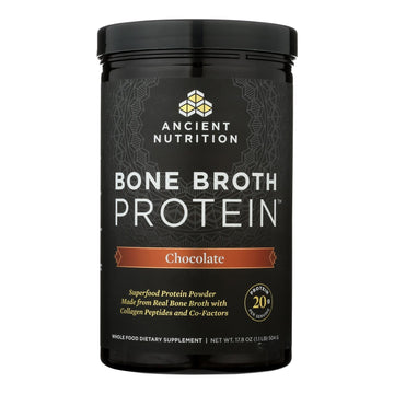 Ancient Nutrition - Prot Powder Bone Broth Chocolate - 1 Each - 504 Grm - Maras Green