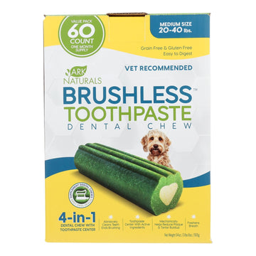 Ark Naturals - Brshls Tpst Dental Chw Md - 1 Each - 60 Ct - Maras Green