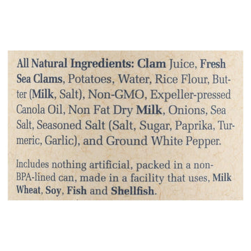 Bar Harbor - Clam Chowder - Ready To Serve - Case Of 6 - 15 Oz. - Maras Green