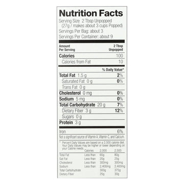 Black Jewell, Microwave Popcorn - Case Of 6 - 8.7 Oz - Maras Green