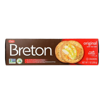 Breton/dare - Crackers Original - Case Of 12 - 7 Oz - Maras Green