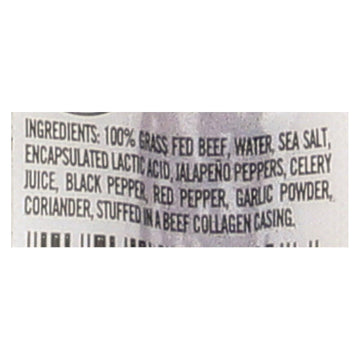 Chomps Beef Sticks - Hoppin Jalapeno - Case Of 24 - 1.15 Oz - Maras Green