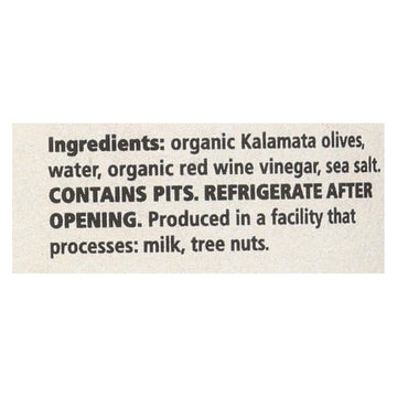 Divina - Organic Kalamata Olives - Case Of 6 - 6.35 Oz. - Maras Green