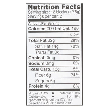 Divine - Bar Dark Chocolate 85% - Case Of 12 - 3 Oz - Maras Green