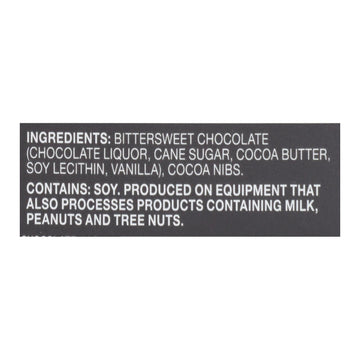 Endangered Species Natural Chocolate Bars - Dark Chocolate - 72 Percent Cocoa - Cacao Nibs - 3 Oz Bars - Case Of 12 - Maras Green