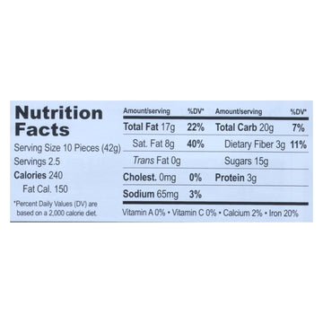 Equal Exchange - Bar Dark Chocolate Almond Sea Salt - Case Of 10 - 3.5 Oz - Maras Green