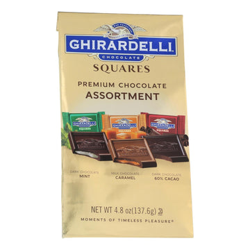 Ghirardelli Chocolate Squares, Premium Chocolate Assortment - Case Of 6 - 4.85 Oz - Maras Green