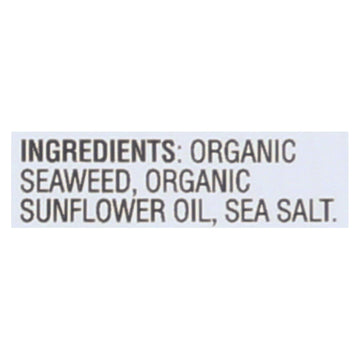 Gimme Organic Seaweed Chips - Sea Salt - Case Of 12 - 0.35 Oz. - Maras Green