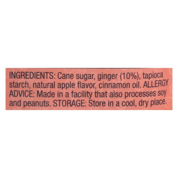 Ginger People Chewy Ginger Candy - Spicy Apple - Case Of 12 - 3 Oz. - Maras Green