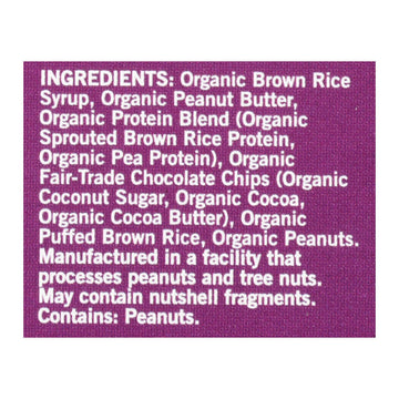 Gomacro - Bar Peanut Butter Cchip - Case Of 7 - 4/2.4 Oz - Maras Green