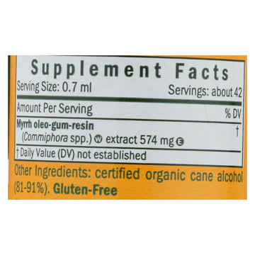 Herb Pharm - Myrrh Extract Liquid - 1 Each - 1 Fz - Maras Green