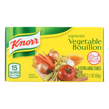 Knorr Bouillon Cubes - Vegetable - Extra Large - 2.13 Oz - Case Of 24 - Maras Green