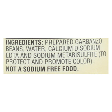 Kuner - Garbanzo Beans - No Salt Added - Case Of 12 - 15 Oz. - Maras Green