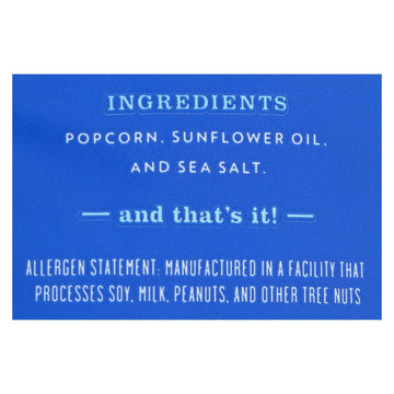 Live Love Pop - Popcorn Sea Salt - Case Of 24 - 1.0 Oz - Maras Green