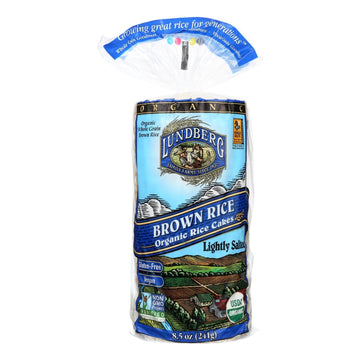 Lundberg Family Farms - Rice Cake Brown Saltd - Case Of 6 - 8.5 Oz - Maras Green