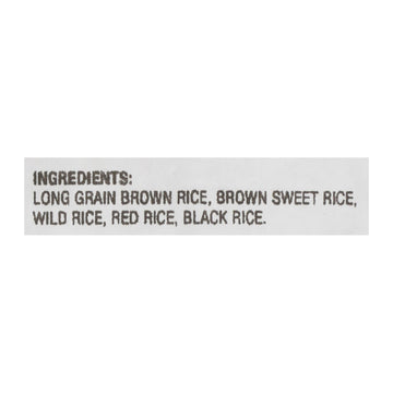Lundberg Family Farms Wild Blend Whole Grain Brown Rice - Single Bulk Item - 25lb - Maras Green