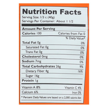 Mavuno Harvest Organic Dried Fruits - Papaya - Case Of 6 - 2 Oz. - Maras Green