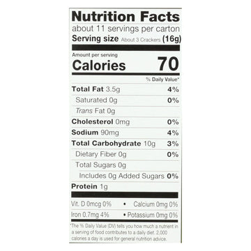 Miltons - Baked Crackers Oo&ss - Case Of 8 - 6 Oz - Maras Green