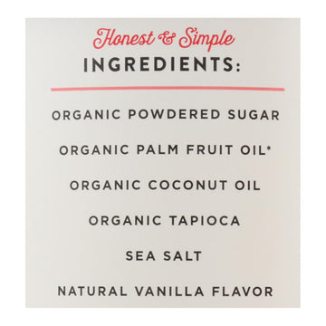 Miss Jones Baking Organic Frosting - Vanilla Buttercream - Case Of 6 - 320 Gram - Maras Green